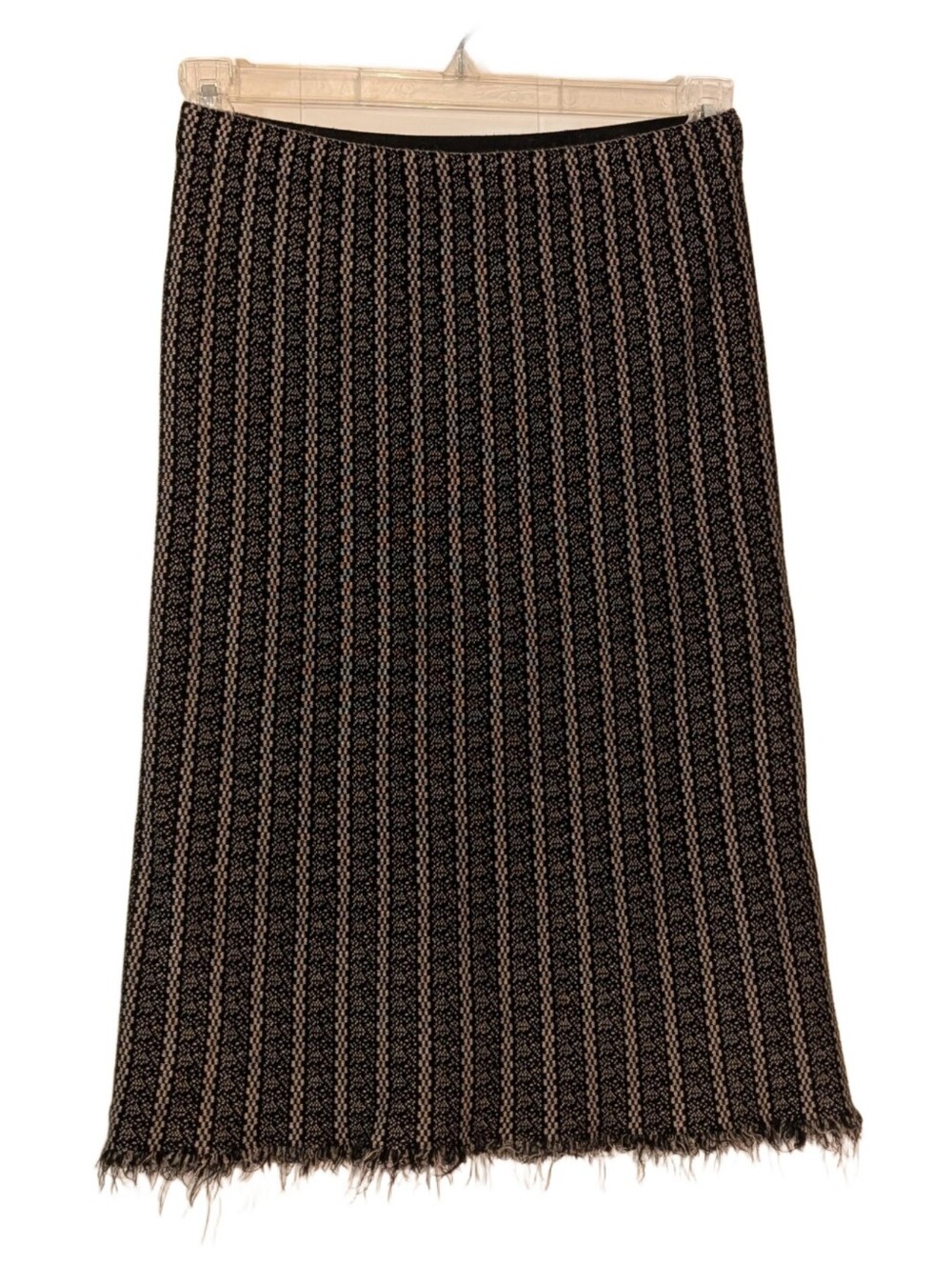 Milano Black and Tan Knit Pencil Skirt